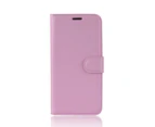For Samsung Galaxy Note 9 Case,Lychee Texture Wallet Flip Leather Cover Pink