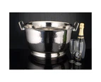 Ice Bucket Stainless Steel Hammered Bowl Champagne Wine Cooler Bucket Container