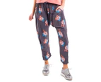 ELM Lifestyle Women's Lilly Pant - Charcoal Print