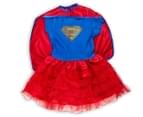 Girls' Size Small Supergirl Tutu Dress Up Costume - Red/Blue 1