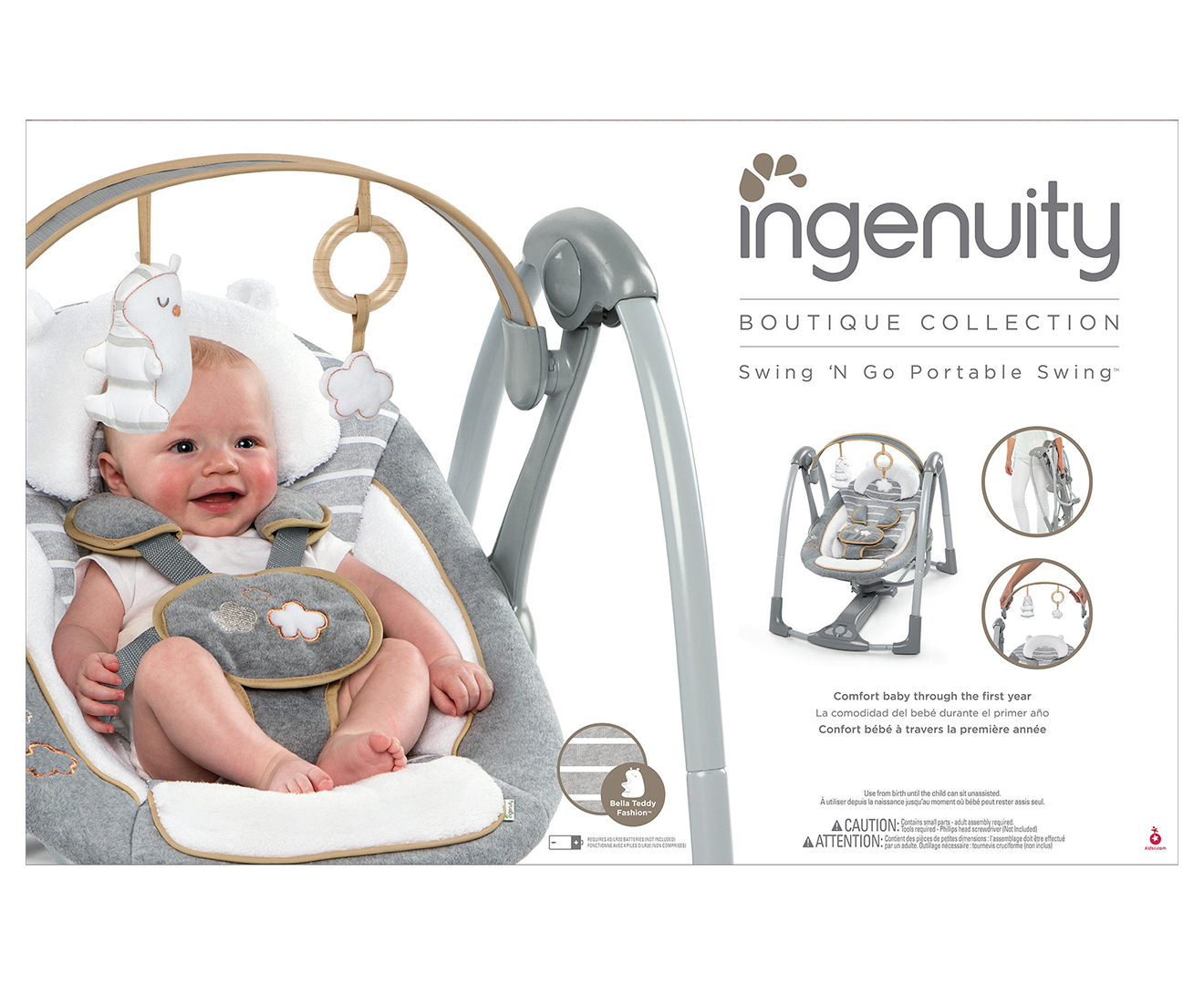 ingenuity boutique collection bella teddy