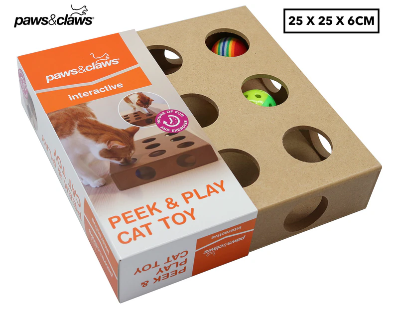 Paws & Claws Interactive Peek & Play Cat Toy