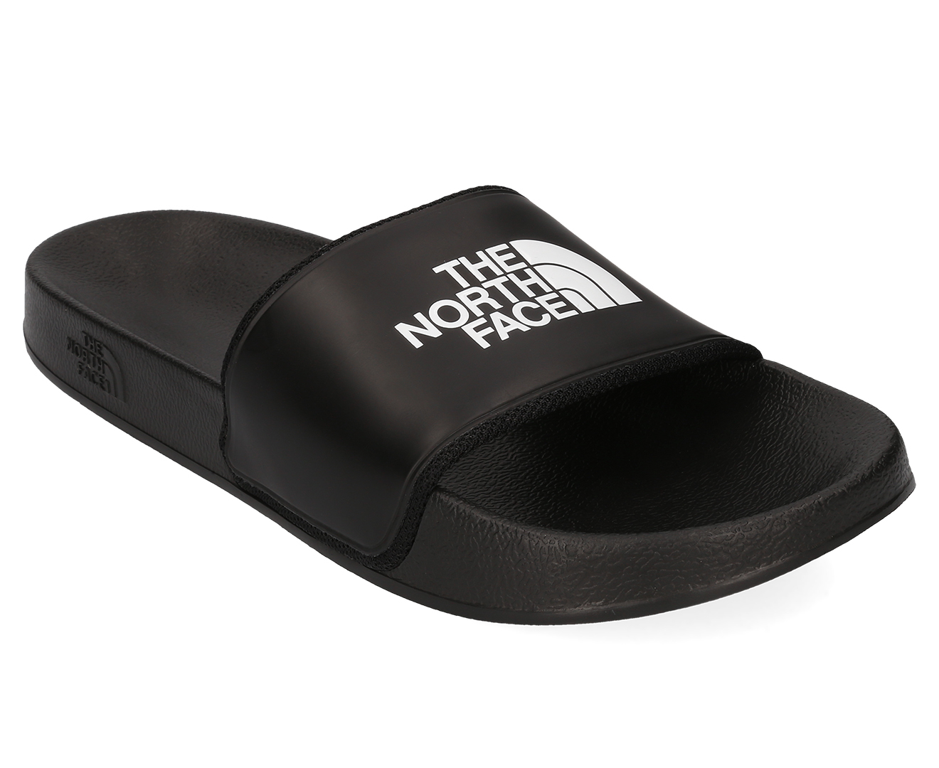 north face sliders white