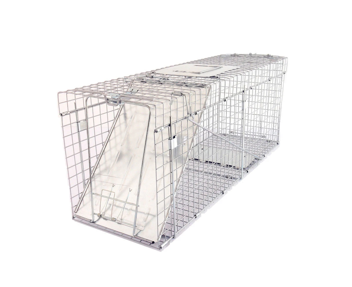 Large Collapsible Catch and Release Live Animal Trap 81x25x30cm