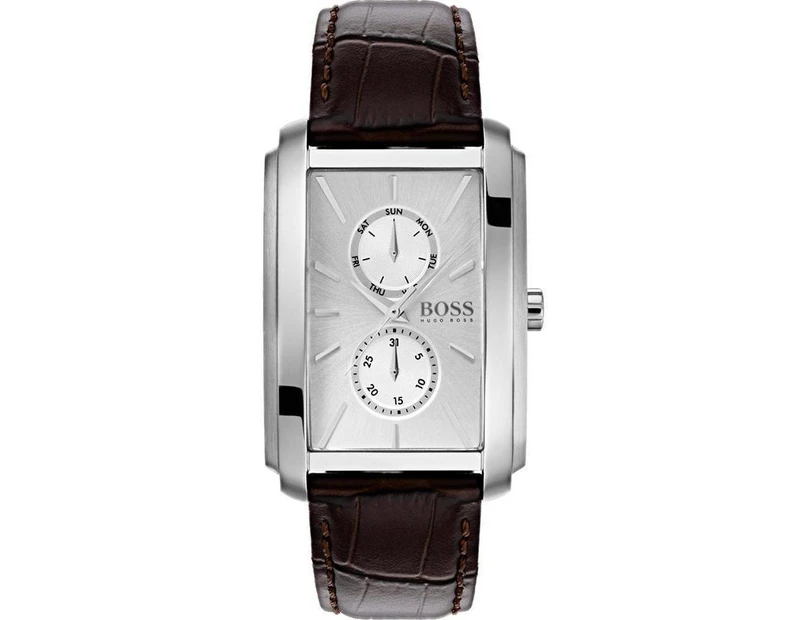 Hugo Boss Ambition Brown Leather Men's Watch - 1513592
