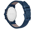 Hugo Boss Men's 44mm Architectural Leather Watch - Blue