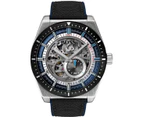 Hugo Boss Men's 44.5mm Signature Automatic Skeleton Nylon Watch - Black