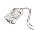 Iced Out Bling Hip Hop Chain - GOON GANGSTER silver - Silver