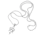 Iced Out Bling Fashion Chain - MICRO ANGEL silver - Silver