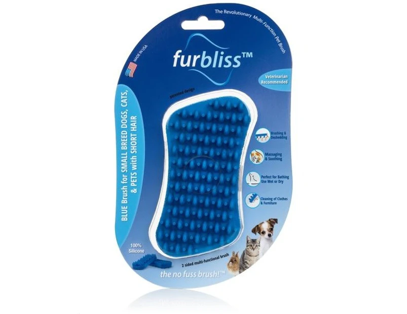 Furbliss Blue Brush - Short Hair/Small Animal
