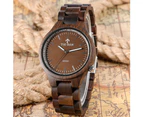 Wooden Wristwatches Full Wood Bamboo Watch Casual Bamboo Watch-Coffee