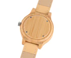 Women Watches Casual Hand-made Wooden Wristwatch Girl Watch-Brown
