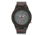 Simple Sandalwood Watches Wood Watches Vintage Quartz Bamboo Wristwatch-Silver