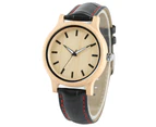 Minimalist Watch Simple Casual Wooden Watch Bamboo Wristwatch Bracelet-Brown