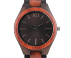 Wooden Watch Men Creative Nature Wood Wristwatches Bamboo Wristwatch-Black