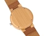 Wrist Watch Men Handmade Nature Watches Bamboo Wristwatch Bracelet-Brown 6