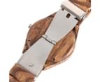 Men Wooden Watch Hot Quartz Wrist Watches Strap Clock Bamboo Wristwatch-Brown 6