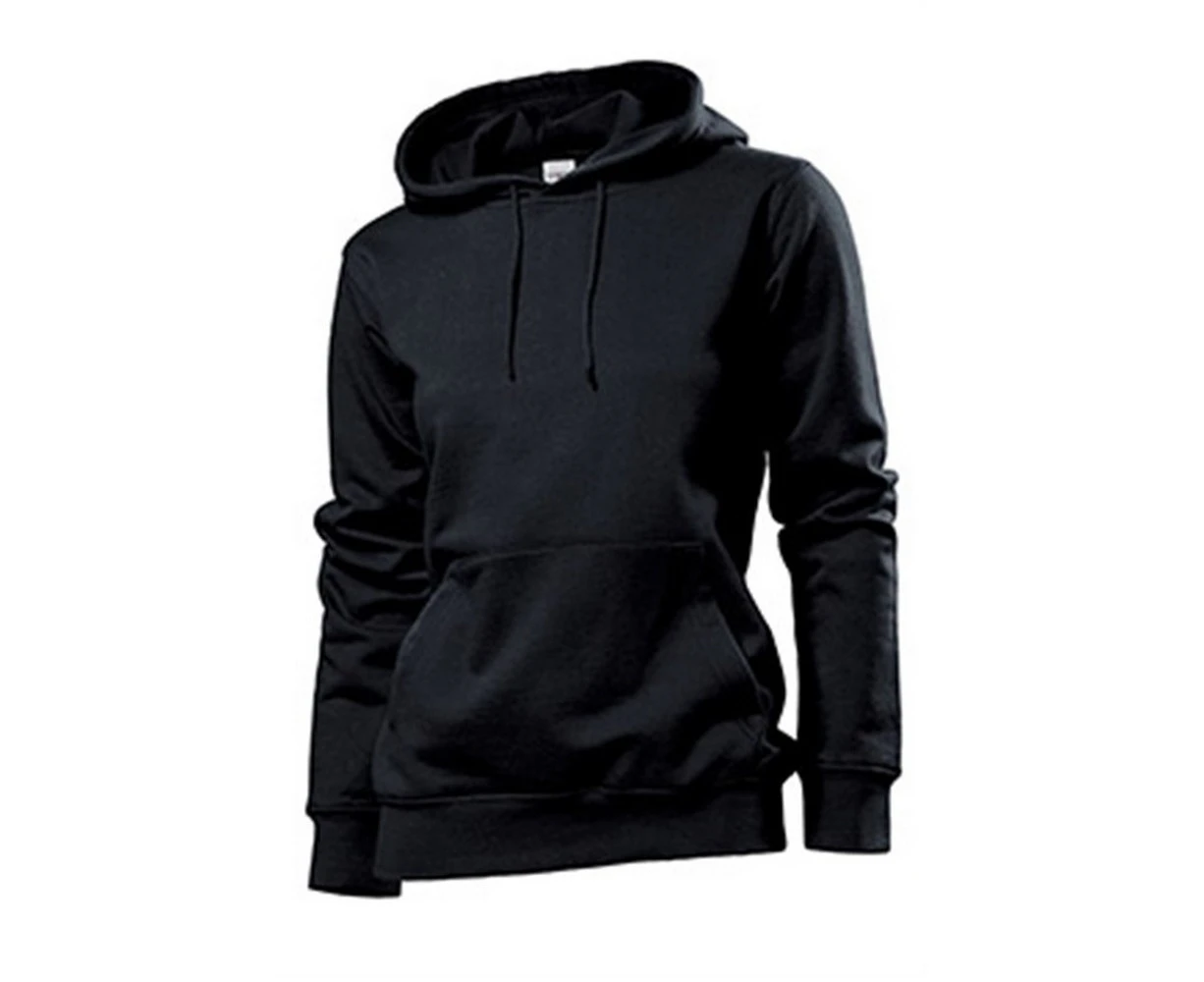 Stedman Womens Hooded Sweat (Black Opal) - AB288