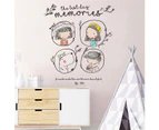 Baby Wall Stickers Removable PVC Wallpaper (Size: 85cm x 65cm)