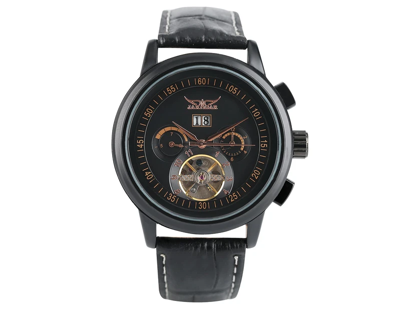 Fashion Mens Watch Self-Winding Mechanical Wristwatch Gift for Men-Rose Golden