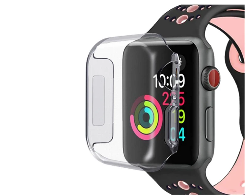 WJS Soft TPU Compatible with Apple Watch Protector Compatible with iWatch Cover Compatible with Apple Watch Series 4