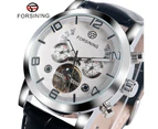 FORSINING Brand Men's Watch Mechanical Tourbillon Wrist Watch Watch for Men-White