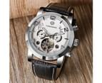 FORSINING Brand Men's Watch Mechanical Tourbillon Wrist Watch Watch for Men-White 2