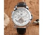 JARAGAR Men's Watch Automatic Mechanical Wrist Watches for Men-White 2