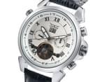 JARAGAR Men's Watch Automatic Mechanical Wrist Watches for Men-White 5