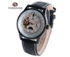 Men's Watch FORSINING Fashion Self-winding Mechanical Wrist Watch Gift for Men-White 3
