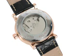 FORSINING Watch Moon Phase Men Luxury Wrist Watch Watch Gift for Men-Black