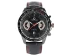 FORSINING Watch Black Genuine Leather Men Skeleton Automatic Date Mechanical Wrist Watch Watch for Men-Black 1