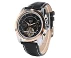 FORSINING Watch Calendar Tourbillon Automatic Mechanical Wrist Watch Watch for Men-Black 3