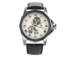 FORSINING Men's Watch Mens Skeleton Auto Mechanical Business Wrist Watch Gift Watch for Men-White 1