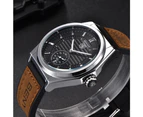 BENYAR Luxury Men's Watch Strap Business Men's Watches Quartz Clock-Black
