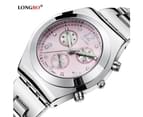LONGBO Women Watches Analog Quartz Wrist Watch Simple Gift for Women-Pink 4