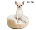 Precious Paws 45x17cm Puppy Bed - White/Chestnut