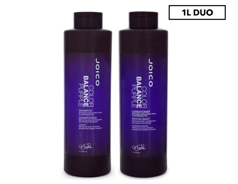Joico Colour Balance Purple Shampoo & Conditioner 1L