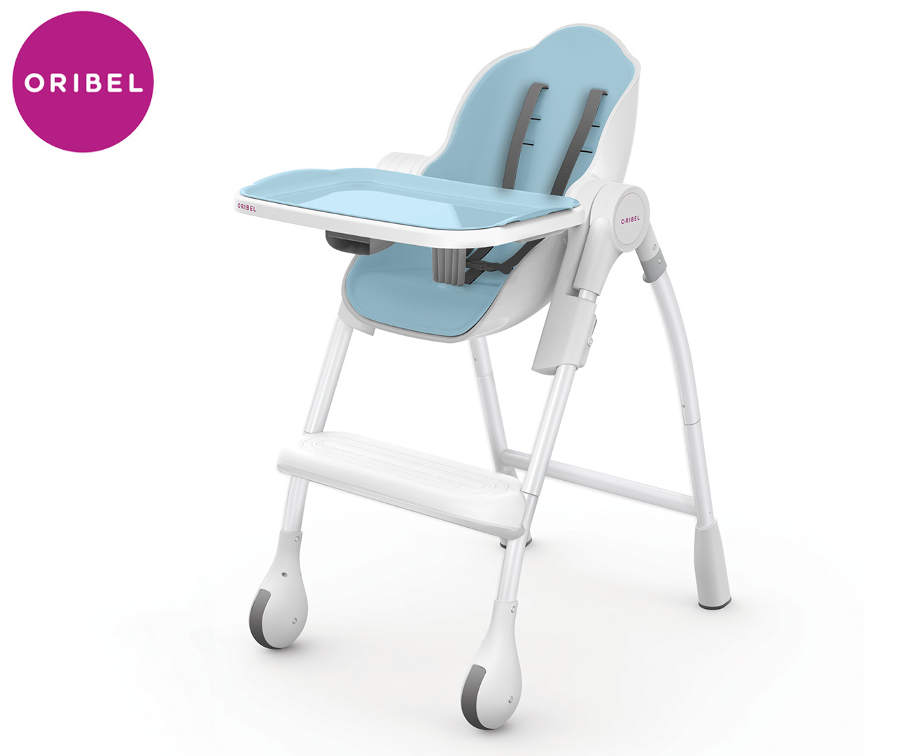 blue high chair