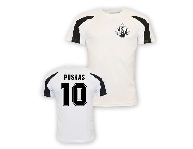 Ferenc Puskas Real Madrid Sports Training Jersey (white)