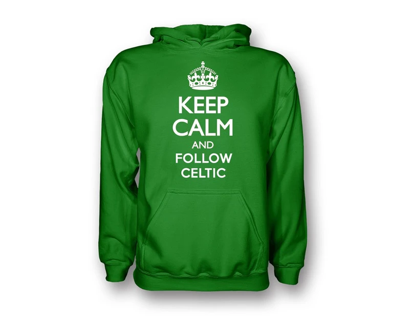 Keep Calm And Follow Celtic Hoody (green) - Kids