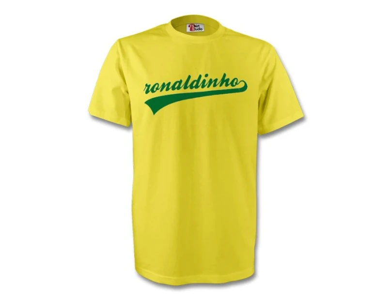 Ronaldinho Brazil Signature Tee (yellow) - Kids