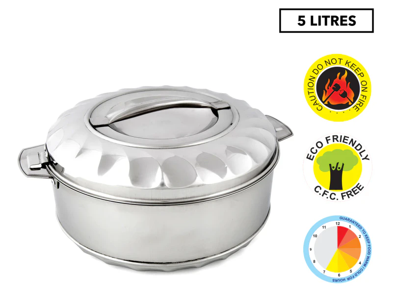 G-Fresh 5L Insulated Stainless Steel Food Warmer Pot