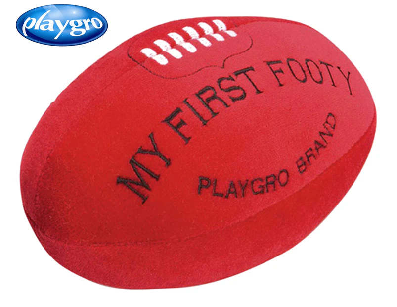 Playgro My First Baby Footy Football - Red