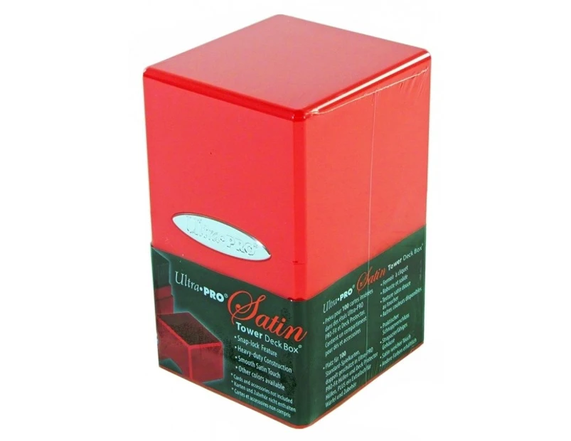 Ultra Pro Red Satin Tower Deck Box