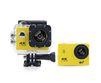 F60B 4K WiFi 170 Degree Wide Angle 2.0 inch LCD Screen Action Sports Camera Loop Cycle Recording-Yellow