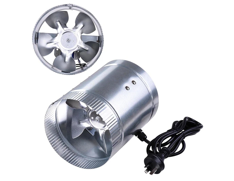 Yescom 15cm (6") Inline Duct Booster Exhaust Fan Aluminum Blade Ventilation Air Blower