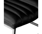 Caviar Black Leather Sofa Chair