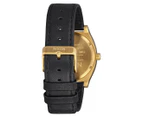 Nixon Men's 37mm Time Teller Deluxe Leather Watch - Gold/Black