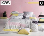 KAS Room Morse Queen Bed Reversible Quilt Cover Set - Multi